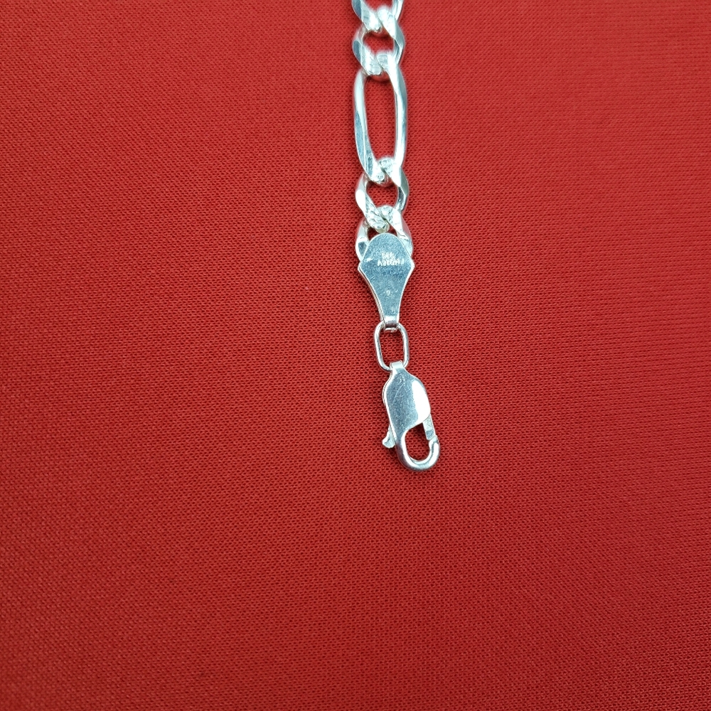 925 Solid Sterling Silver Bracelet For Men 22cmm View 4